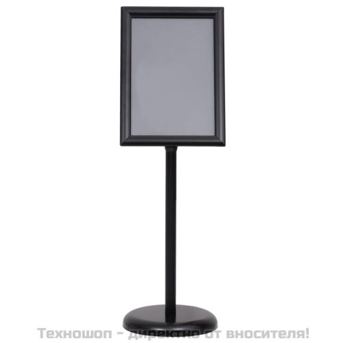 A3 постер борд на стойка, черен, алуминиева сплав