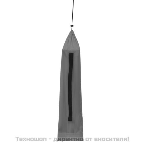 Къмпинг легло, 180х60х19 см, плат оксфорд и стомана, сиво