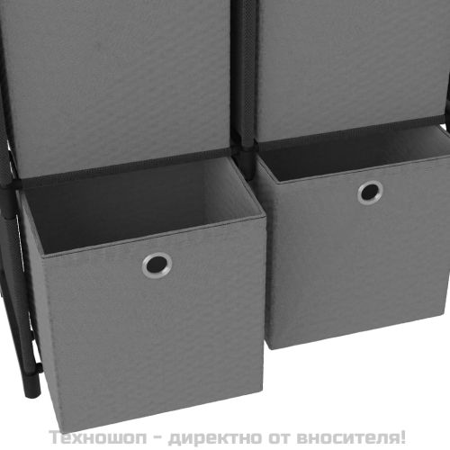 Органайзер с 4 отделения с кутии, черен, 69x30x72,5 см, плат