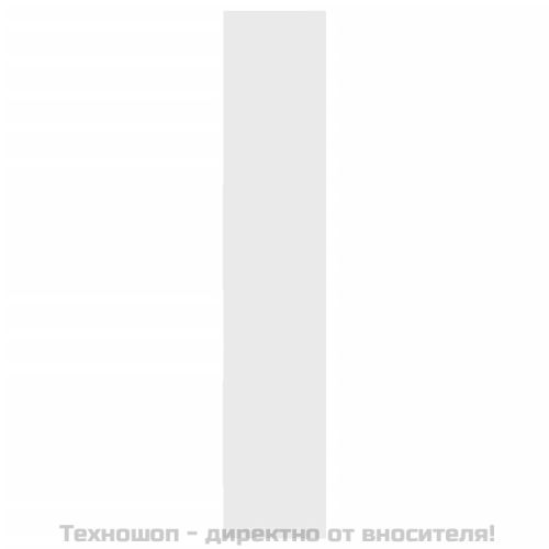 Библиотека, бяла, 60x35x180 см, инженерно дърво