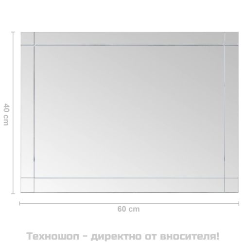 Стенно огледало, 60x40 см, стъкло
