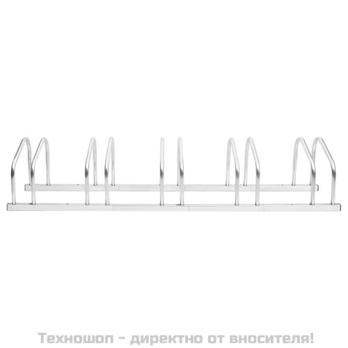 Стойка за велосипеди за 5 велосипеда, поцинкована стомана