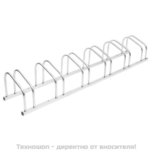 Стойка за велосипеди за 6 велосипеда, поцинкована стомана