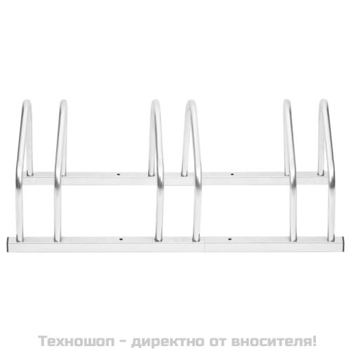 Стойка за велосипеди за 3 велосипеда, поцинкована стомана