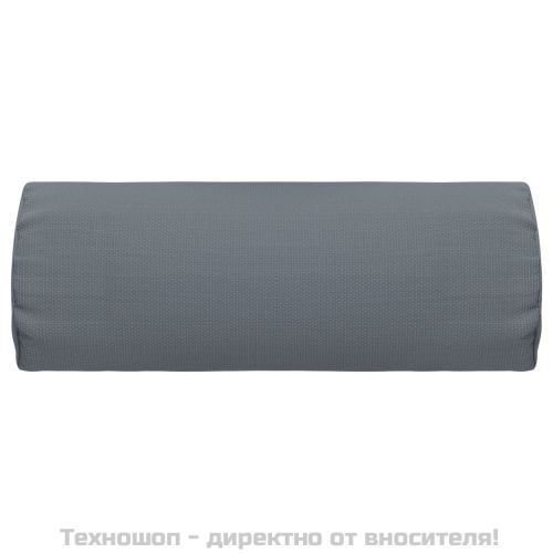 Облегалка за глава за шезлонг, сива, 40x7,5x15 см, textilene