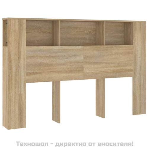 Табла за легло тип шкаф, дъб сонома, 160x18,5x104,5 см