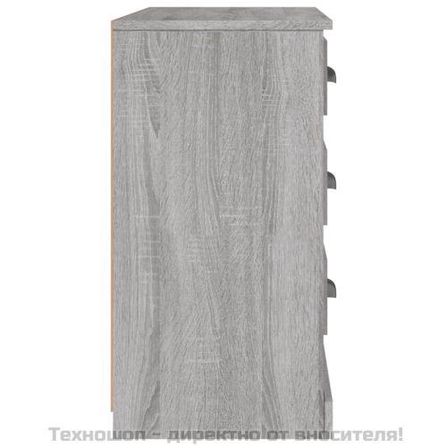 Сайдборд, сив сонома, 104,5x35,5x67,5 см, инженерно дърво