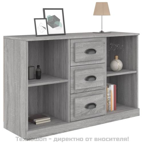 Сайдборд, сив сонома, 104,5x35,5x67,5 см, инженерно дърво