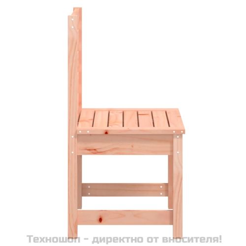 Градински столове, 2 бр, 50x48x91,5 см, масивно дугласко дърво