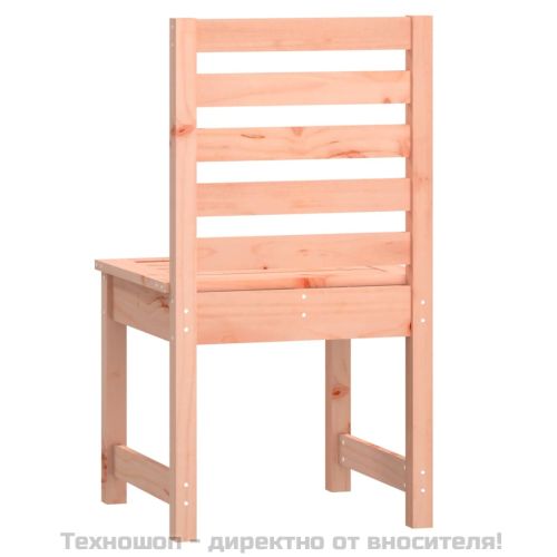 Градински столове, 2 бр, 50x48x91,5 см, масивно дугласко дърво