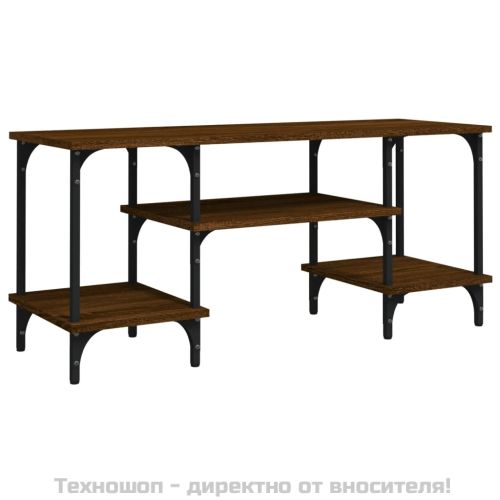 ТВ шкаф, кафяв дъб, 102x35x45,5 см, инженерно дърво