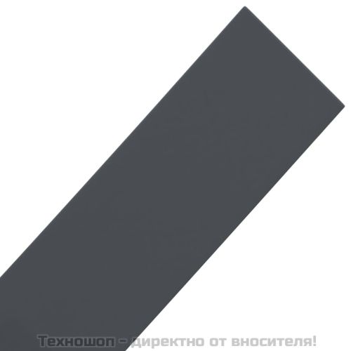 Градински кант, сив, 10 м, 10 см, полиетилен