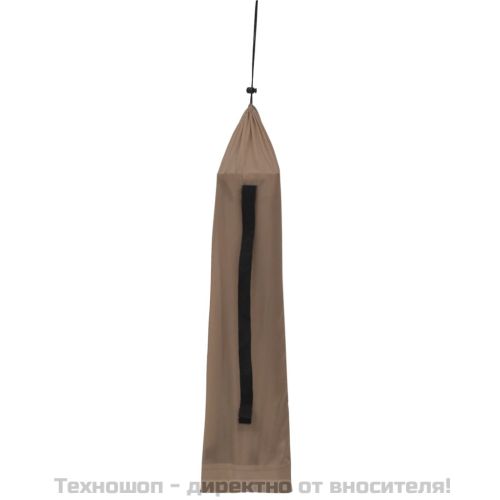 Къмпинг легло 180х60х19 см плат оксфорд и стомана таупе