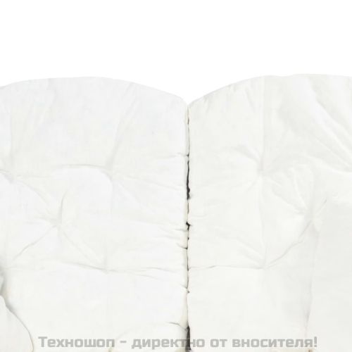 2-местен диван, сив, ратан