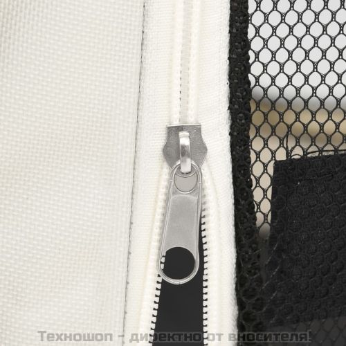 Сгъваема кучешка кошара с чанта за носене розова 90x90x58 см