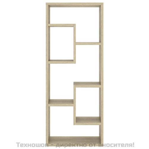 Стенен рафт, дъб сонома, 36x16x90 см, инженерно дърво