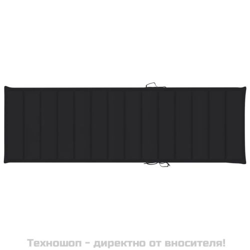 Градински шезлонг с масичка и шалте, импрегнирано борово дърво