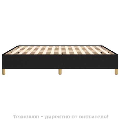 Рамка за легло без матрак, черна, 180x200 см, плат