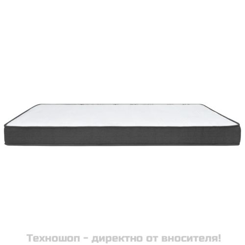 Боксспринг легло, тъмносиво, текстил, 100x200 см