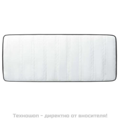 Боксспринг легло, тъмносиво, текстил, 100x200 см