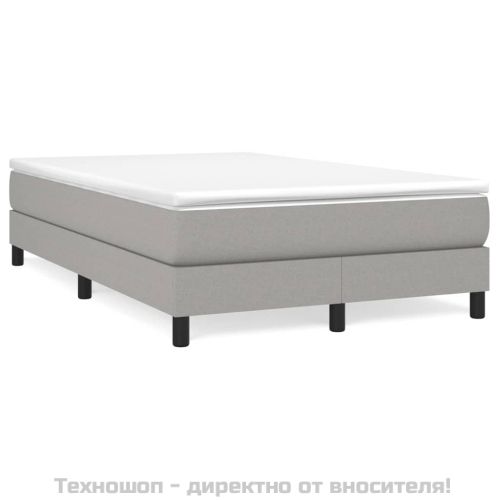 Боксспринг легло с матрак, светлосиво, 120x200 см, плат