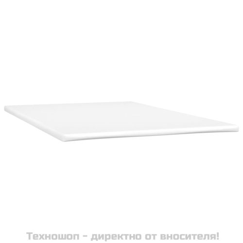 Боксспринг легло с матрак, кремаво, 120x200 см, плат