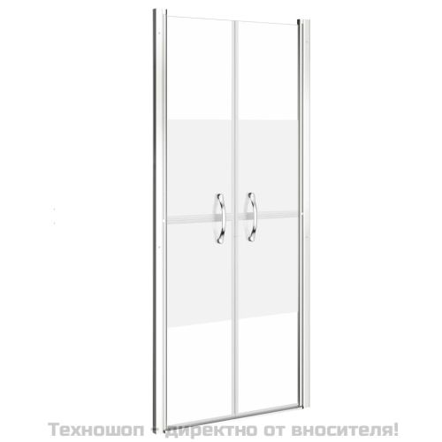 Врата за душ, полуматирано ESG стъкло, 91x190 см