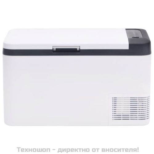 Хладилна кутия с дръжка черно и бяло 18 л PP и PE