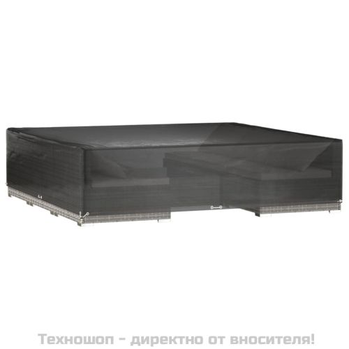 Покривало за градински мебели 16 капси 240x240x55 см квадратно