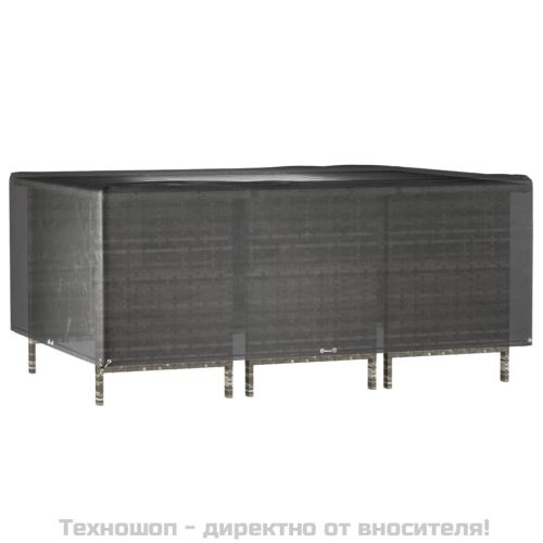 Покривало за градински мебели 12 капси 270x180x90см правоъгълно