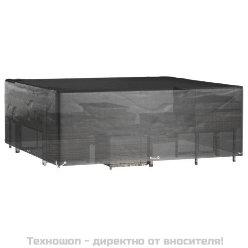 Покривало за градински мебели 16 капси 300x300x75 см квадратно
