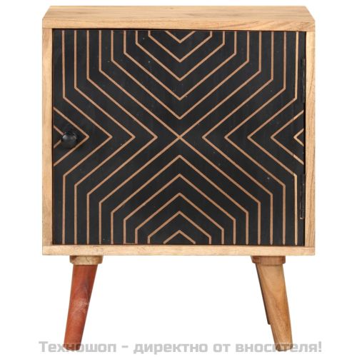 Нощно шкафче, 40х30х50 см, акациево дърво масив