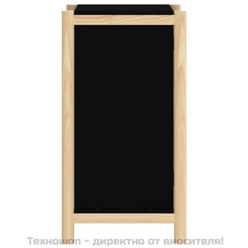 Сайдборд, черен, 62x38x70 см, инженерно дърво