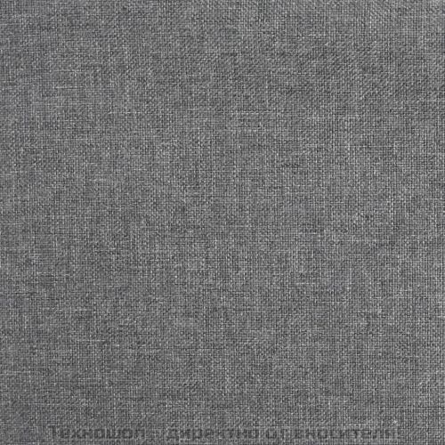 Бар табуретки, 2 бр, светлосиви, текстил