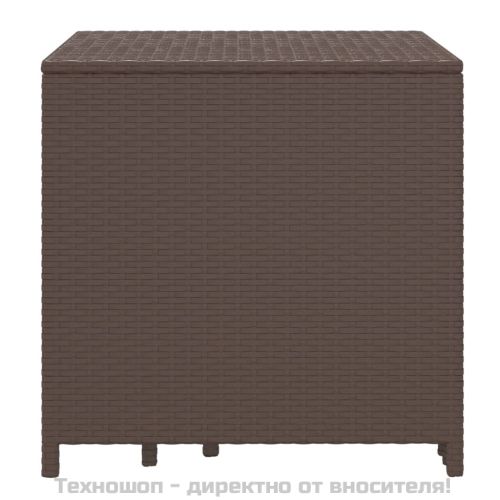 Стифиращи маси, 3 бр, кафяви, полиратан