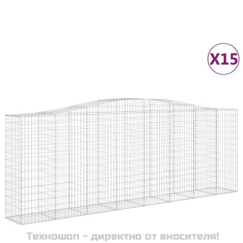 Габионни кошници арка 15 бр 400x50x140/160см поцинковано желязо