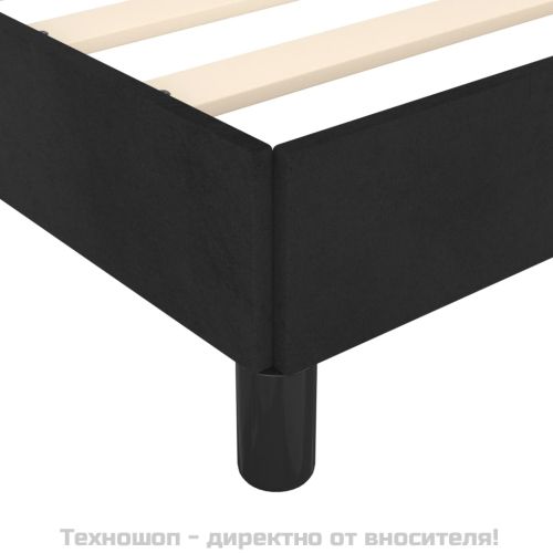 Pамка за легло черна 80x200 см , кадифе