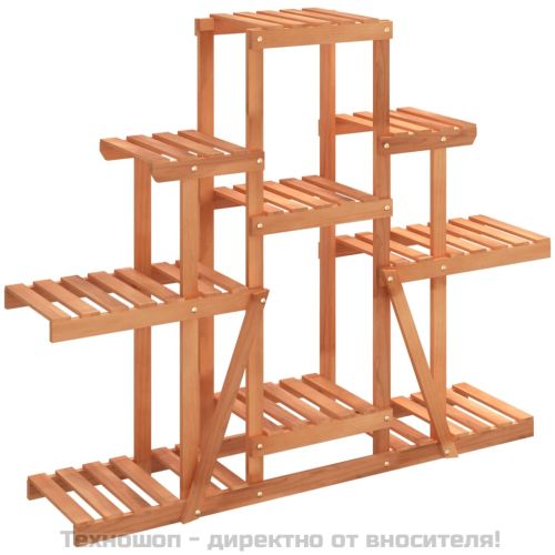 Поставка за цветя, 110x25x96 см, масивна ела