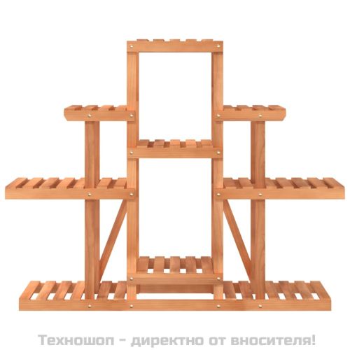 Поставка за цветя, 110x25x96 см, масивна ела