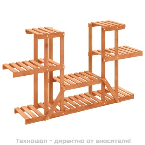 Поставка за цветя, 110x25x73 см, масивна ела