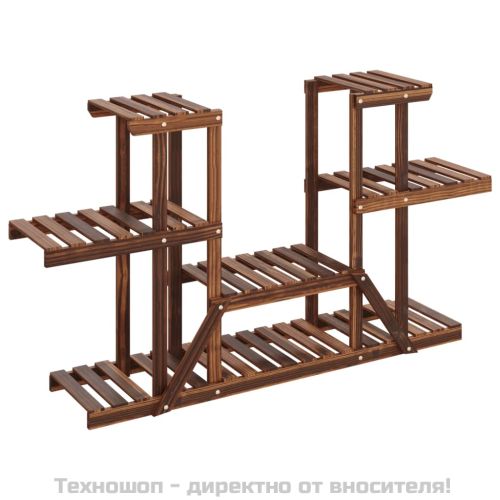 Поставка за цветя, 110x25x73 см, масивна ела