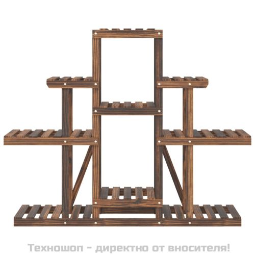 Поставка за цветя, 110x25x96 см, масивна ела