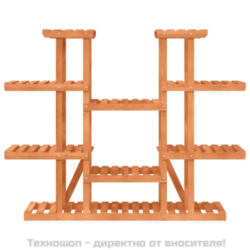 Поставка за цветя, 110x25x110,5 см, масивна ела