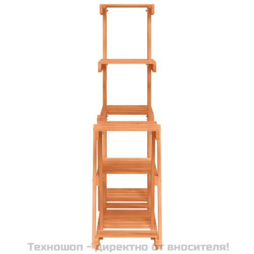 Поставка за цветя, 95x25x96 см, масивна ела