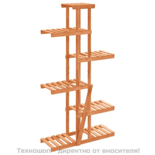 Поставка за цветя, 75x25x140,5 см, масивна ела