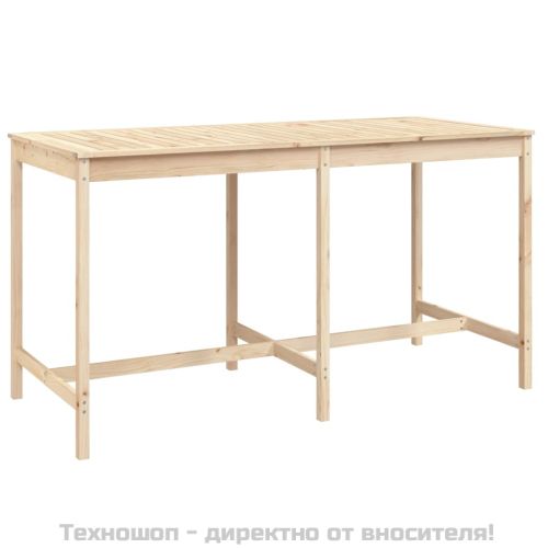 Градински бар комплект от 9 части, масивна борова дървесина