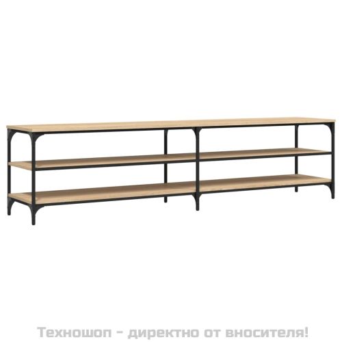ТB шкаф, сонома дъб, 200x30x50 см, инженерно дърво и метал