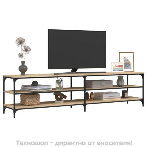 ТB шкаф, сонома дъб, 200x30x50 см, инженерно дърво и метал