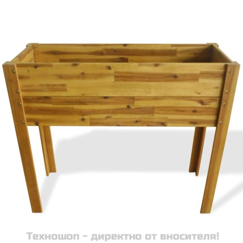 Градинска повдигната леха, акациева дървесина масив