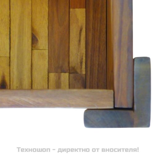 Градинска повдигната леха, акациева дървесина масив